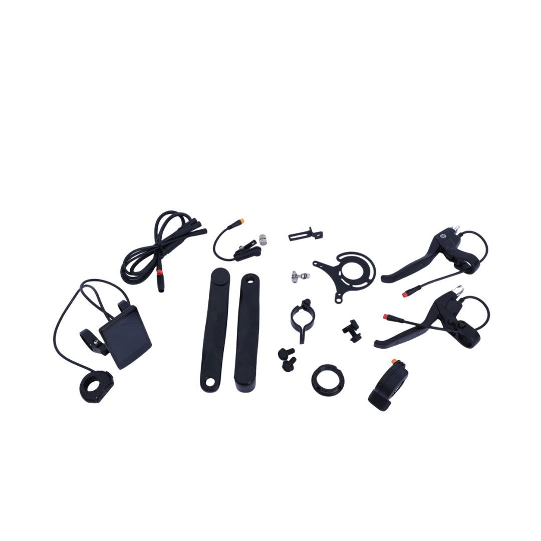 Ebike assembly hardware complete kit throttle crankarm brakes brackets cables electric bike kit